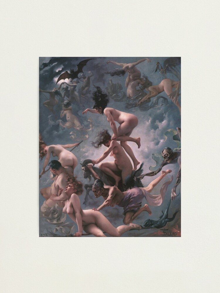 Alternate view of Luis Ricardo Falero - Witches going to their Sabbath (1878) Photographic Print