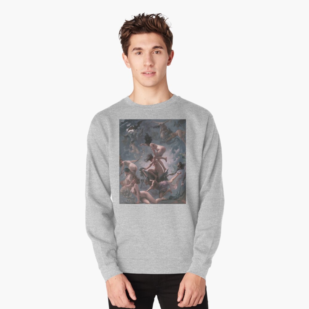 Witches Going To Their Sabbath,  ra,sweatshirt,x1850,heather_grey,front-c,105,45,1000,1000-bg,f8f8f8