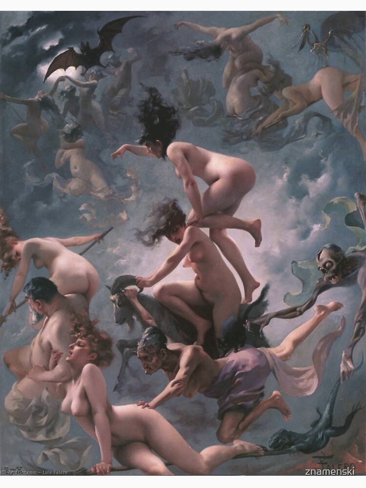 Luis Ricardo Falero - Witches going to their Sabbath (1878) by znamenski