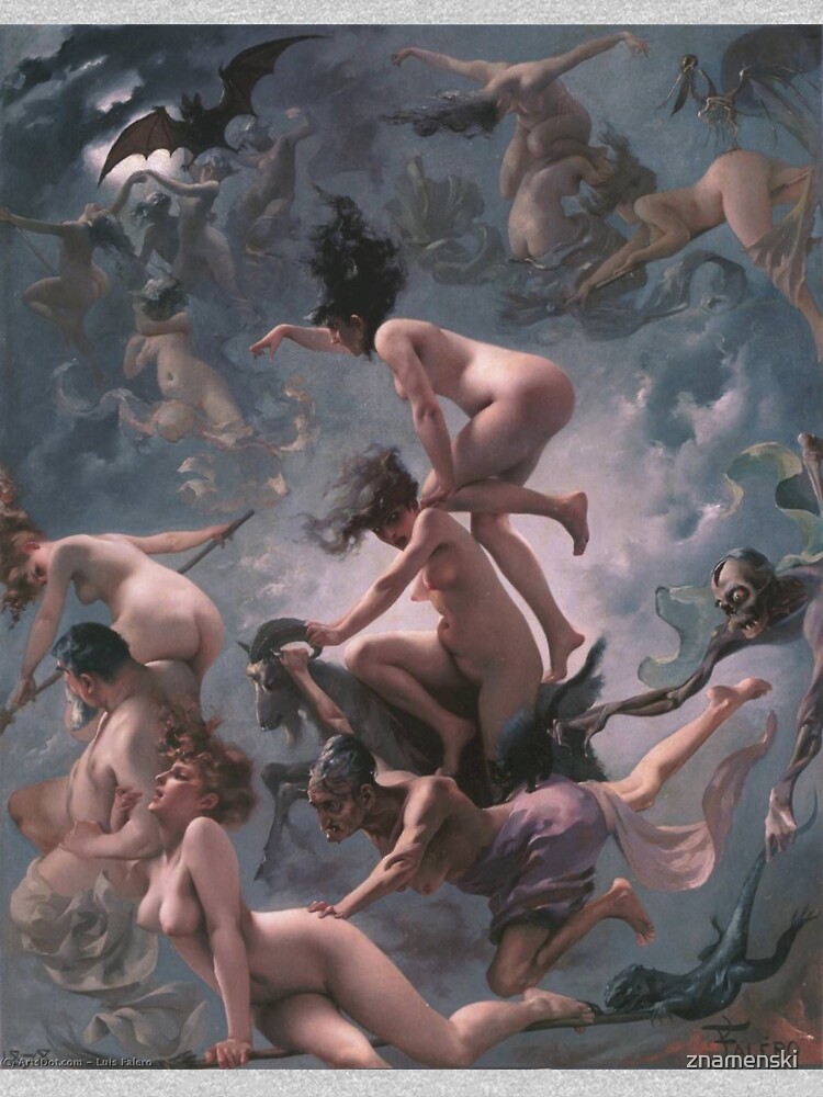 Luis Ricardo Falero - Witches going to their Sabbath (1878) #WitchesgoingtotheirSabbath #Witches #Sabbath #LuisRicardoFalero by znamenski