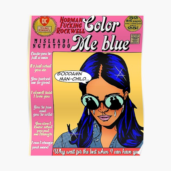 Couleur moi bleu Poster