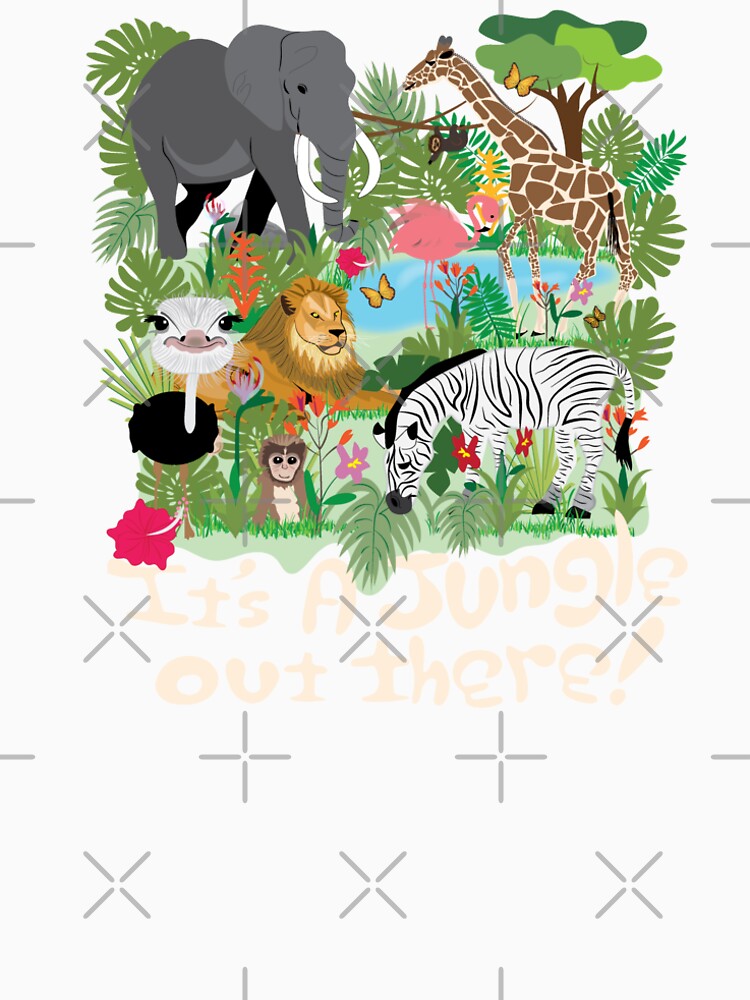 Thumbnail 5 of 5, Long T-Shirt, It's a Jungle out There! designed and sold by Cindys Creative Contour.