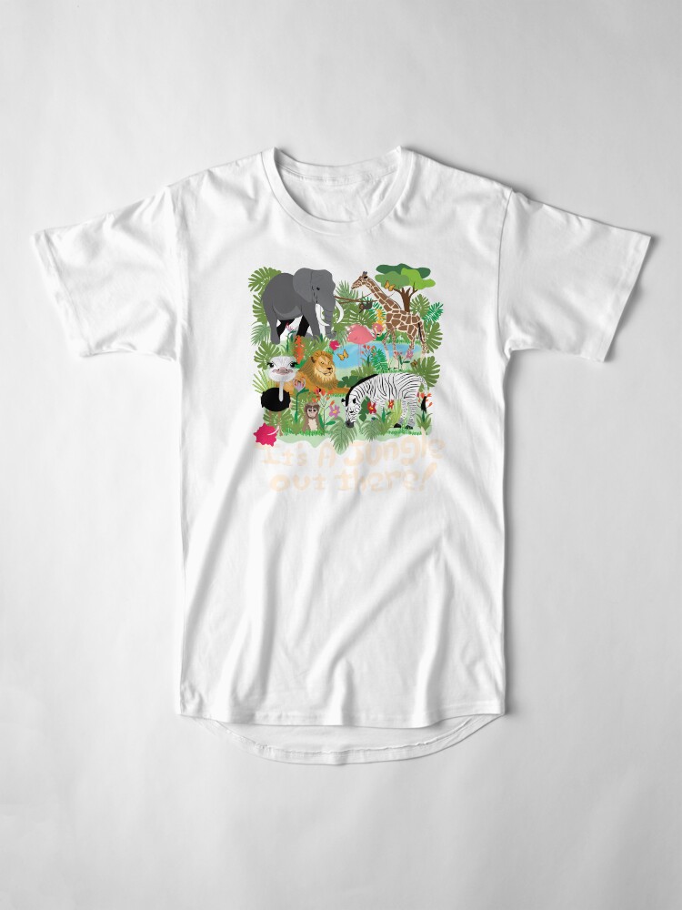 Thumbnail 4 of 5, Long T-Shirt, It's a Jungle out There! designed and sold by Cindys Creative Contour.