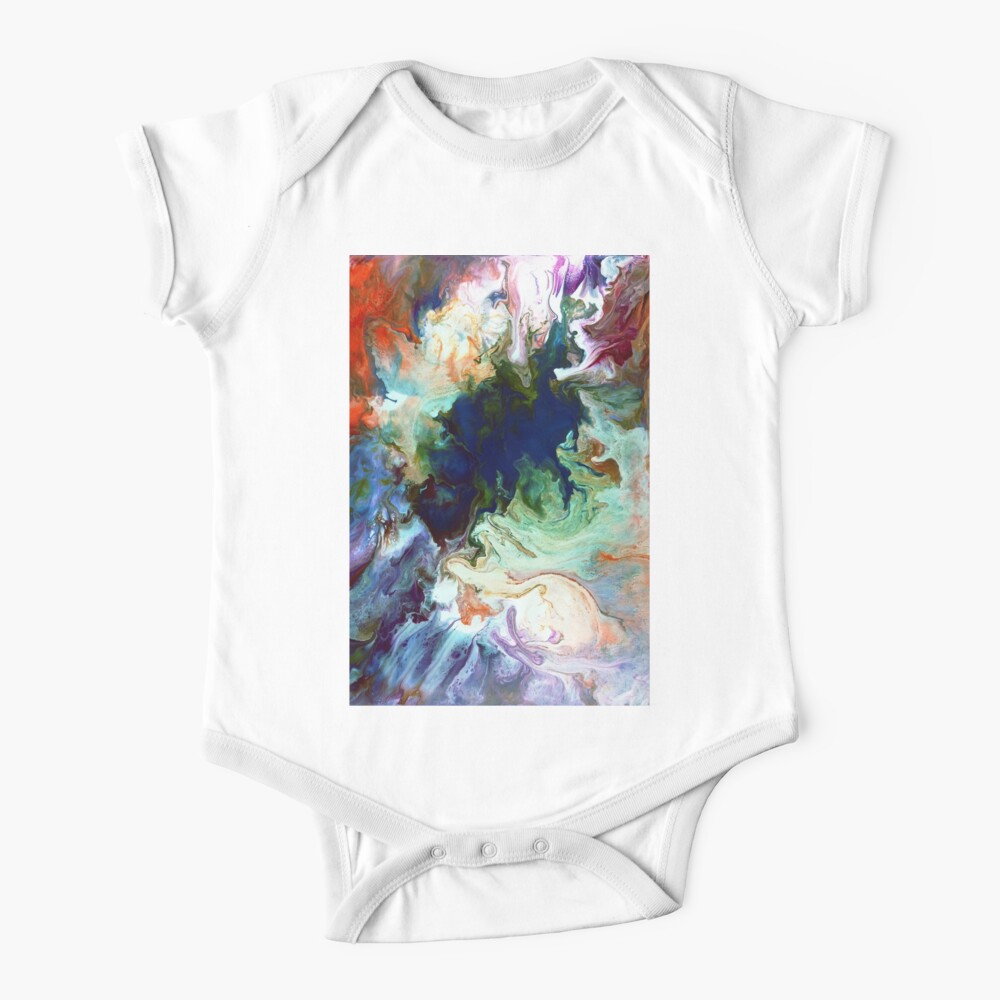 Icemelt: mountain lake painting Baby One-Piece