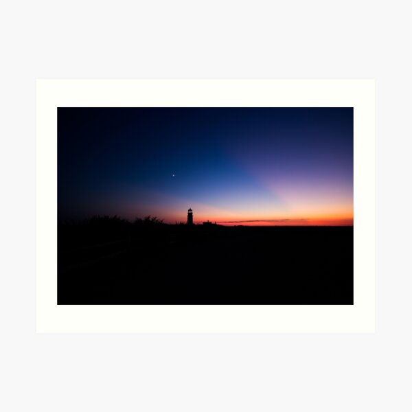 Sunset at the Highland Lighthouse Art Print
