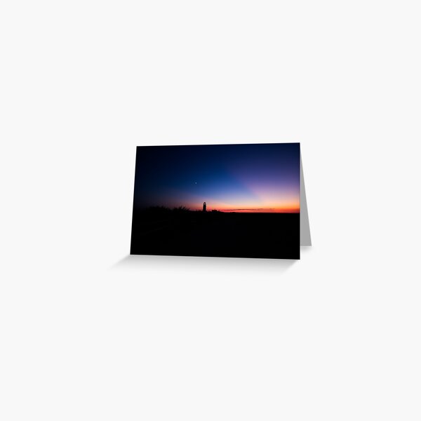 Sunset at the Highland Lighthouse Greeting Card