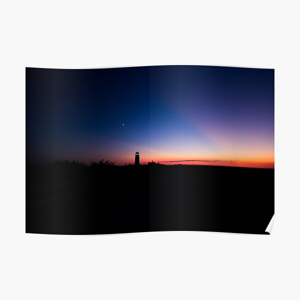 Sunset at the Highland Lighthouse Poster