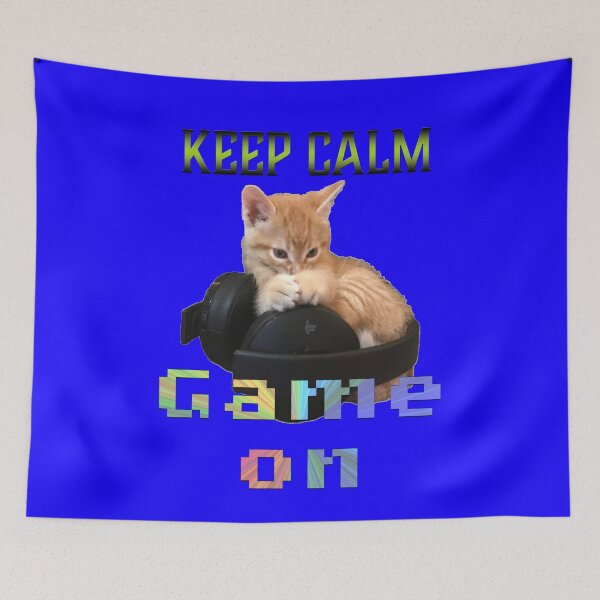 Item preview, Gamer Cat Keep Calm Game On designed and sold by aadventures.