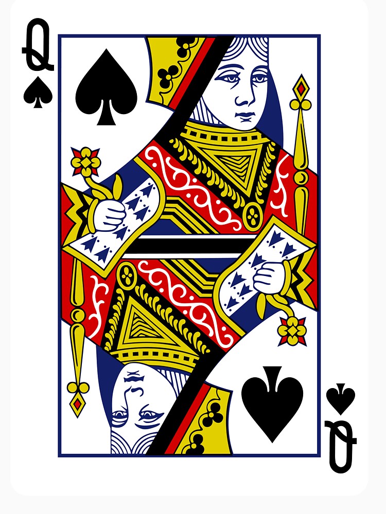 Queen of Spades Playing Card