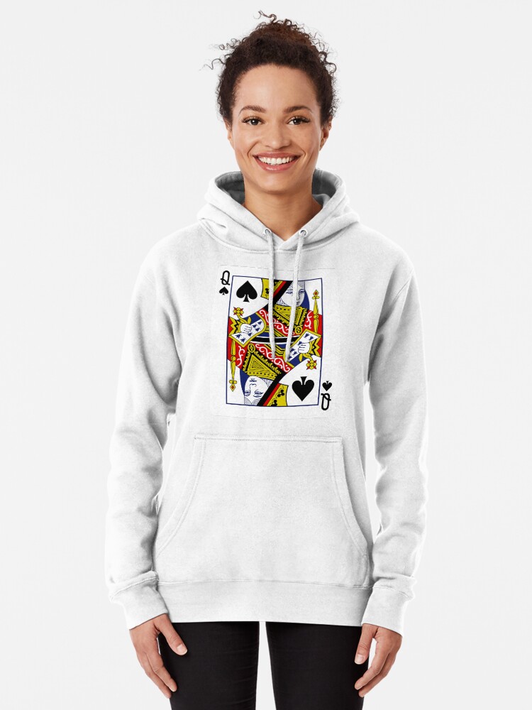 Playing Card Queen Of Spades Sweatshirt Queen Of Spades Playing