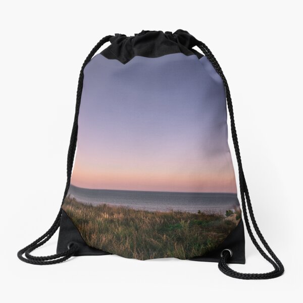 Beautiful Sunset at the Beach Drawstring Bag