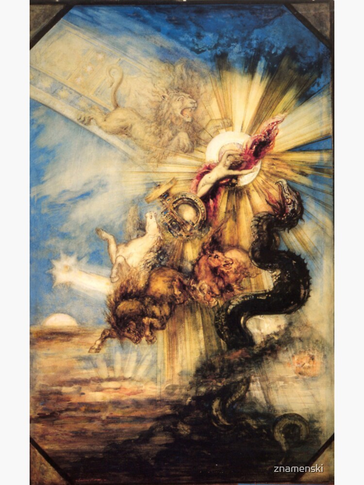 Phaethon Fall, Gustave Moreau, 1878, 99×65 cm by znamenski