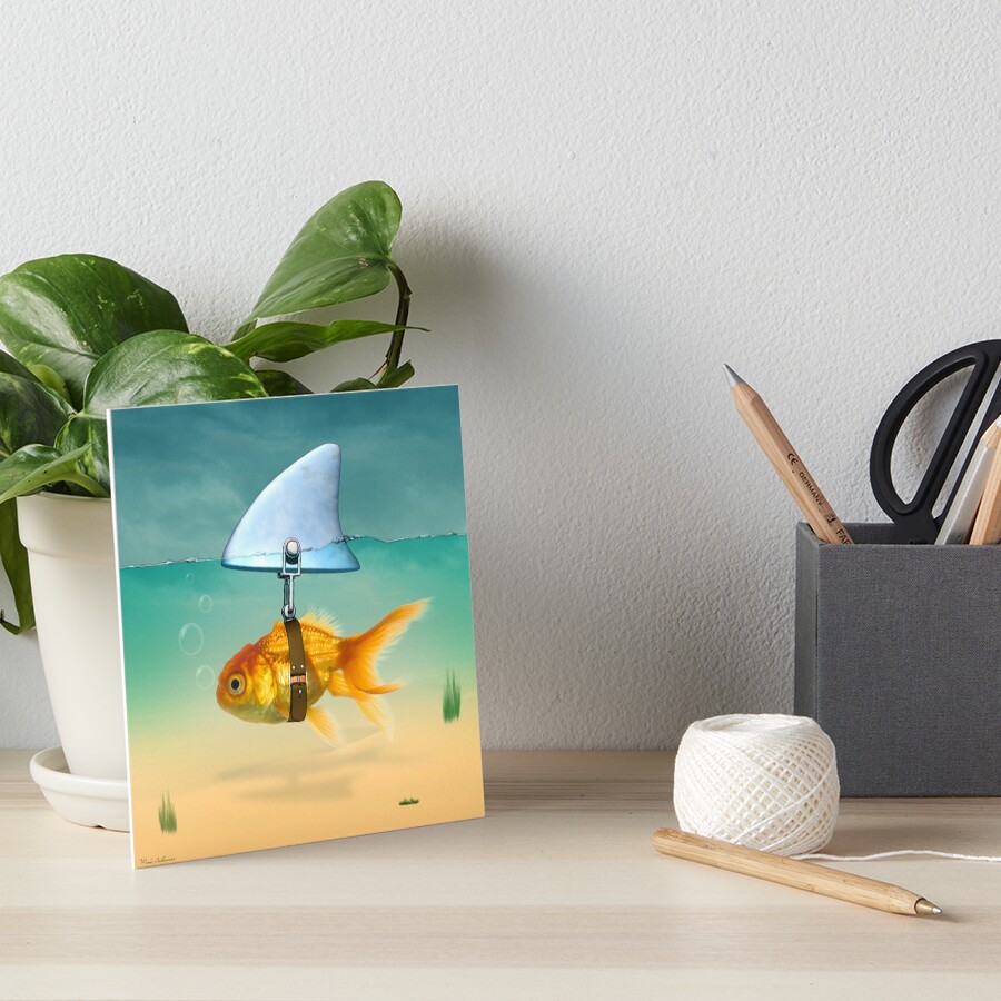 gold fish Art Board Print
