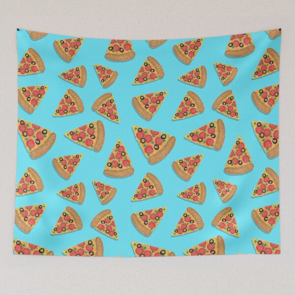 Item preview, Pizza Pattern Blue designed and sold by Julie Erin Designs.