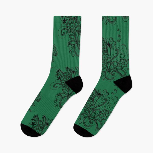 Item preview, FLORAL 4 DARK SPRING GREEN designed and sold by PetsandBeyond.