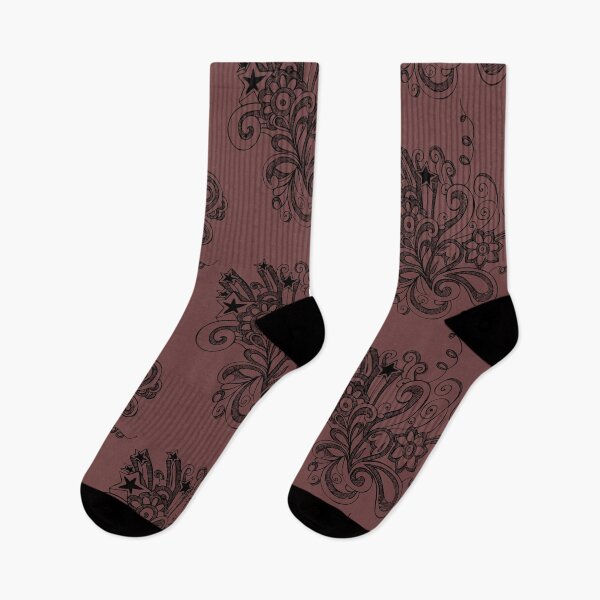 Item preview, FLORAL 4 DEEP COFFEE designed and sold by PetsandBeyond.