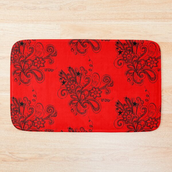 Item preview, FLORAL 4 RED designed and sold by PetsandBeyond.