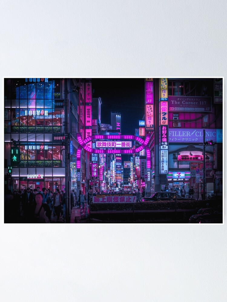 Alternate view of Kabukicho Gate, Shinjuku Poster