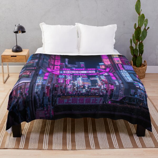 Kabukicho Gate, Shinjuku Throw Blanket