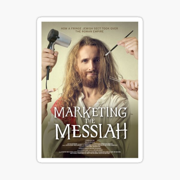 Marketing The Messiah Poster Sticker
