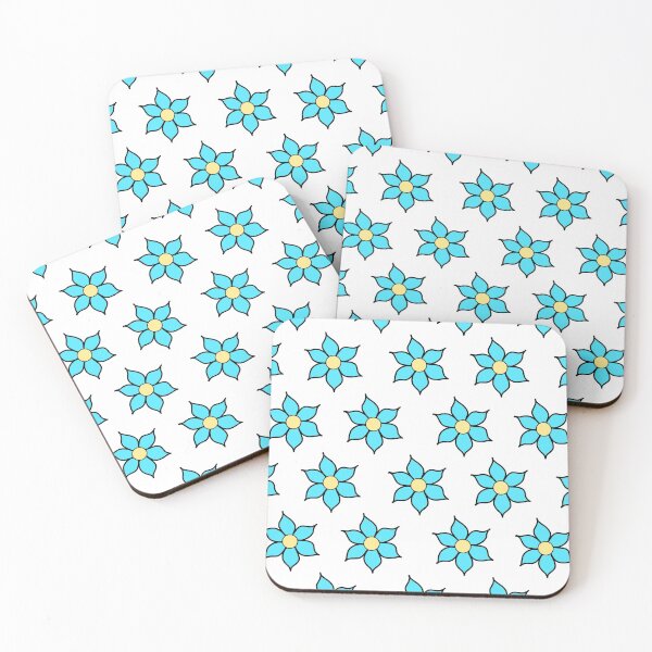 Item preview, Blue Fluro Flowers designed and sold by passionatelyem.