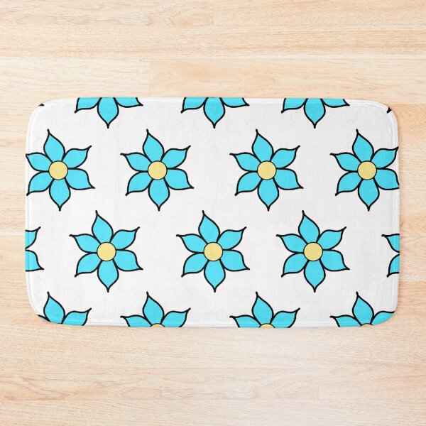 Item preview, Blue Fluro Flowers designed and sold by passionatelyem.