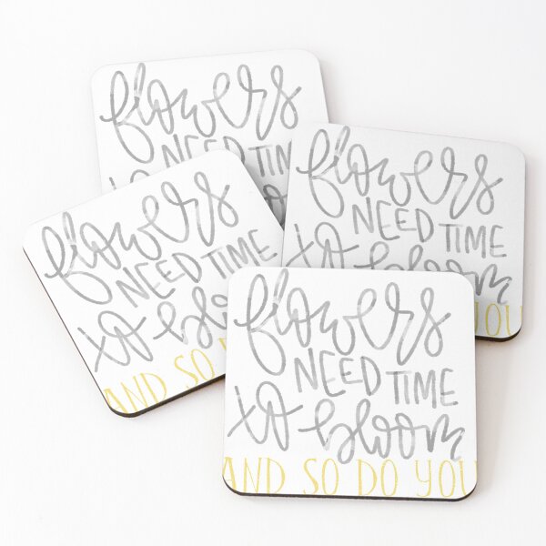Item preview, Flowers need time to bloom- motivational quote designed and sold by juliascafidi.