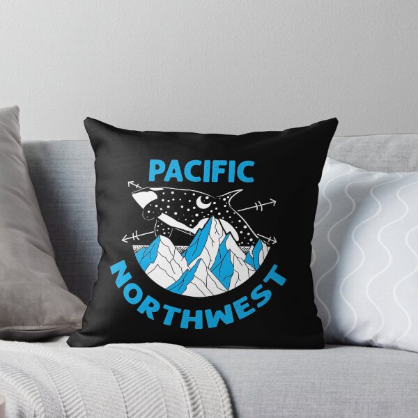 Item preview, PNW Pacific Northwest Oregon Washington Geometric Mountain Trees Stars Moon Design designed and sold by fernandopolania.