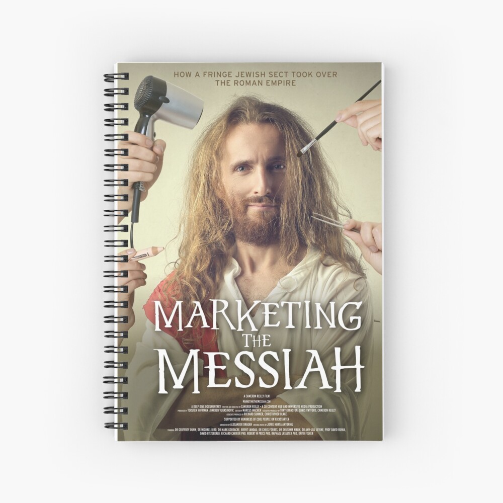 Marketing The Messiah Poster Spiral Notebook