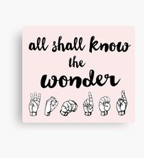 All Shall Know the Wonder - The Song of Purple Summer - Spring Awakening Canvas Print