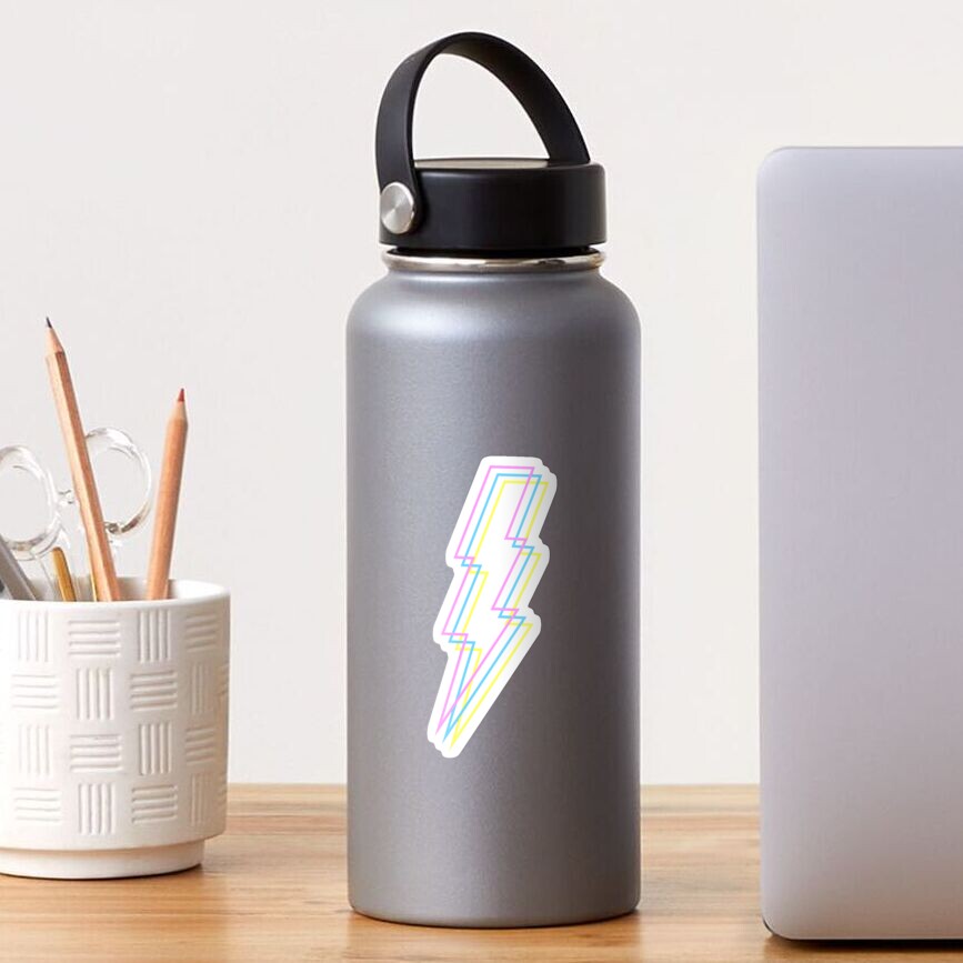 Retro Lightning Bolt Sticker