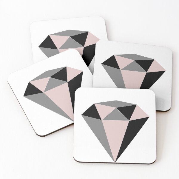 Item preview, Black and Pink Geometric Diamond designed and sold by laurendoodles5.