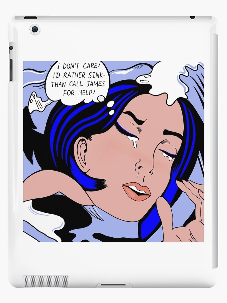 Pop Art Roy Lichtenstein Drowning Girl Ipad Case Skin By Pop Art Shop Redbubble