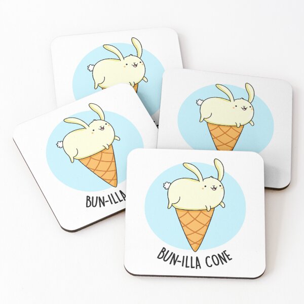 Item preview, Bunnilla Cone Bunny Funny Vanilla Puns  designed and sold by punnybone.