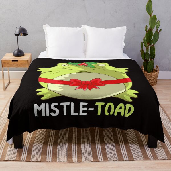Item preview, Mistle-toad Mistletoe Pun designed and sold by prettyletters.