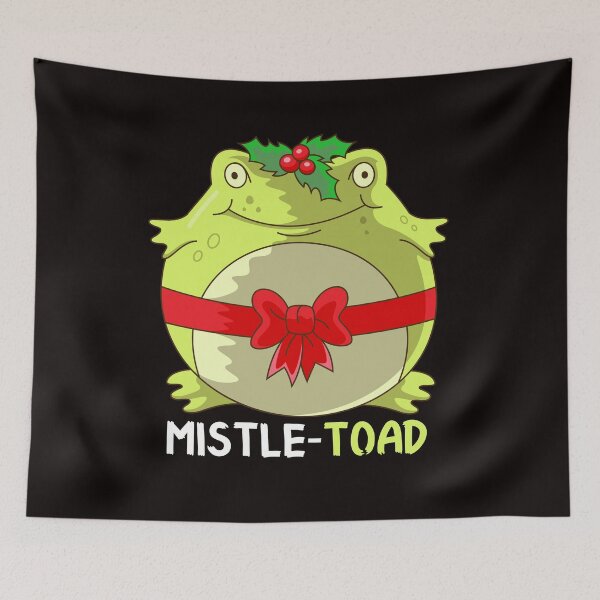 Item preview, Mistle-toad Mistletoe Pun designed and sold by prettyletters.
