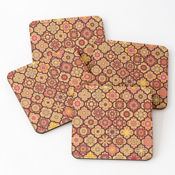 Item preview, Moroccan Tile pattern Golden designed and sold by Red Witch Art.