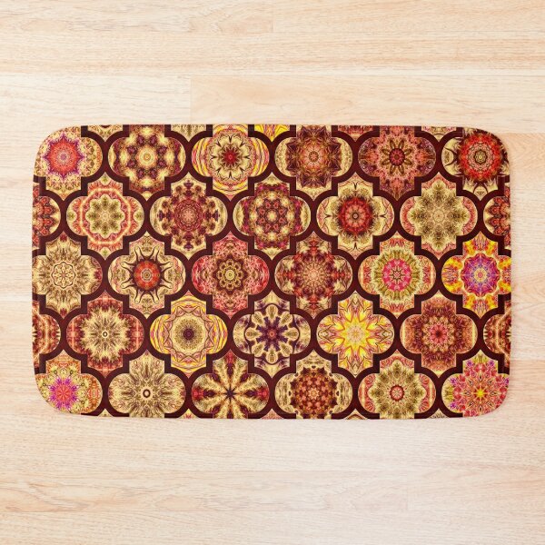 Item preview, Moroccan Tile pattern Golden designed and sold by Red Witch Art.