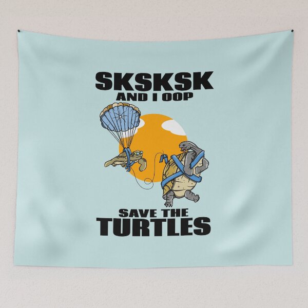 Item preview, SKSKSK AND I OPP save the turtles designed and sold by piedaydesigns.