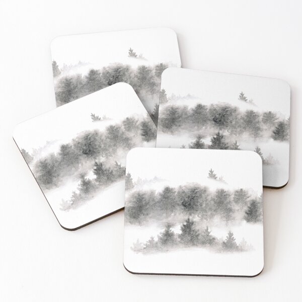 Item preview, trees in the fog designed and sold by erinhouriganart.