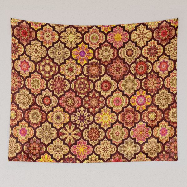 Item preview, Moroccan Tile pattern Golden designed and sold by Red Witch Art.