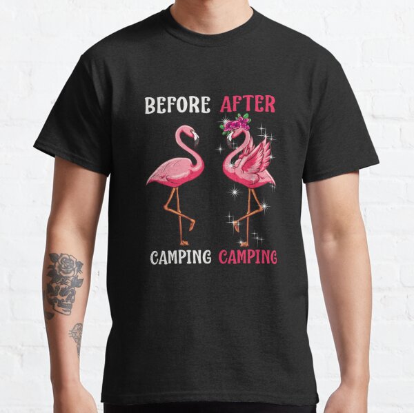 Camping Flamingo T Shirts Redbubble - flamingo camping roblox