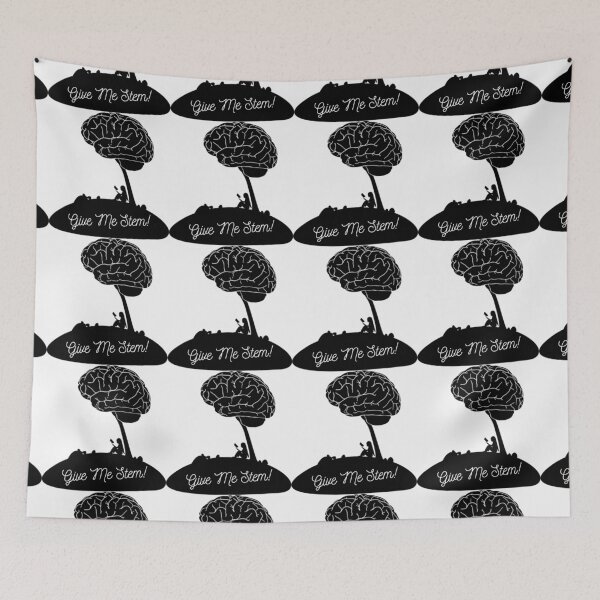 Item preview, GIVE ME STEM - Girl Gamers - Women Scientists - STEM girls - design b/w white curly designed and sold by CloudDance.