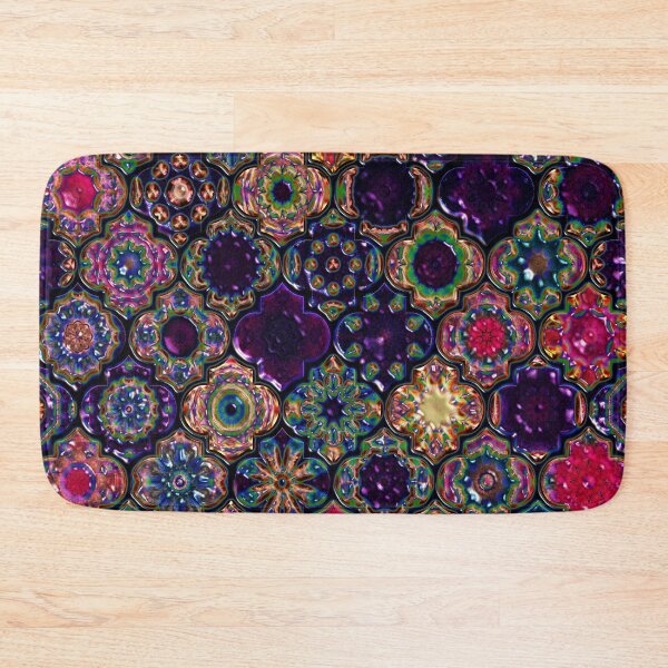 Item preview, Moroccan Tile pattern, metallic designed and sold by Red Witch Art.