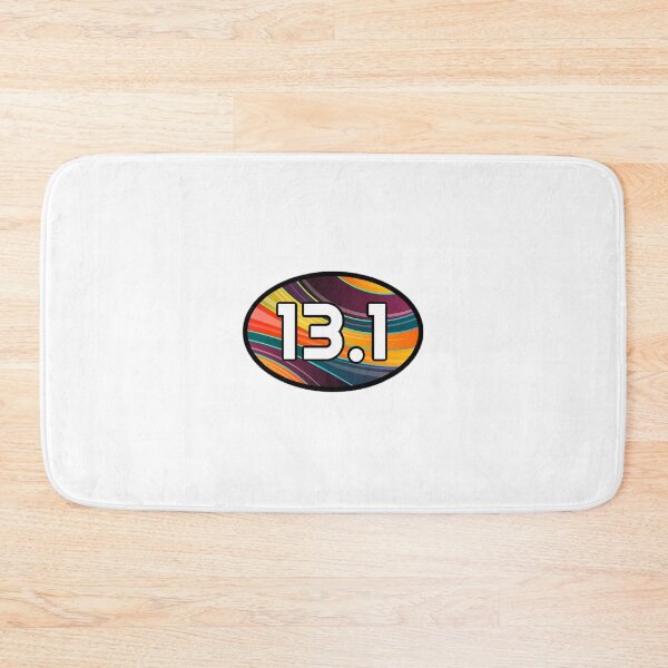 Item preview, 13.1 Half Marathon Sticker Oval Running Colorful Design Decal Car Window Bumper Sticker Unique designed and sold by Nextlevellife.