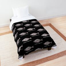 Foster City, California Halibut Northwest Native American Tribal Gift Comforter