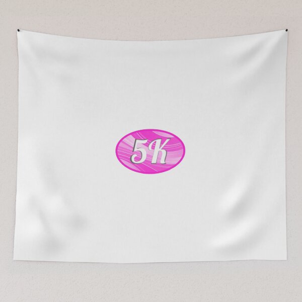 Item preview, 5K Sticker Oval Running Pink Women's Ladies Design Decal Car Window Bumper Sticker designed and sold by Nextlevellife.