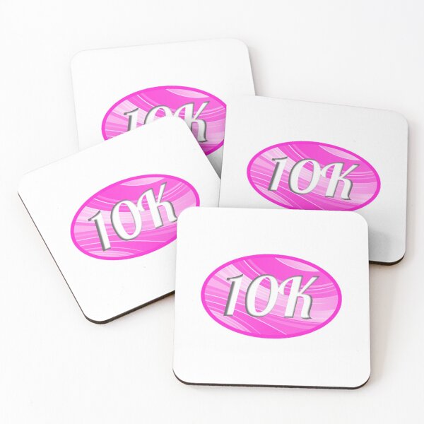 Item preview, 10K Sticker Oval Running Pink Women's Ladies Design Decal Car Window Bumper Sticker designed and sold by Nextlevellife.