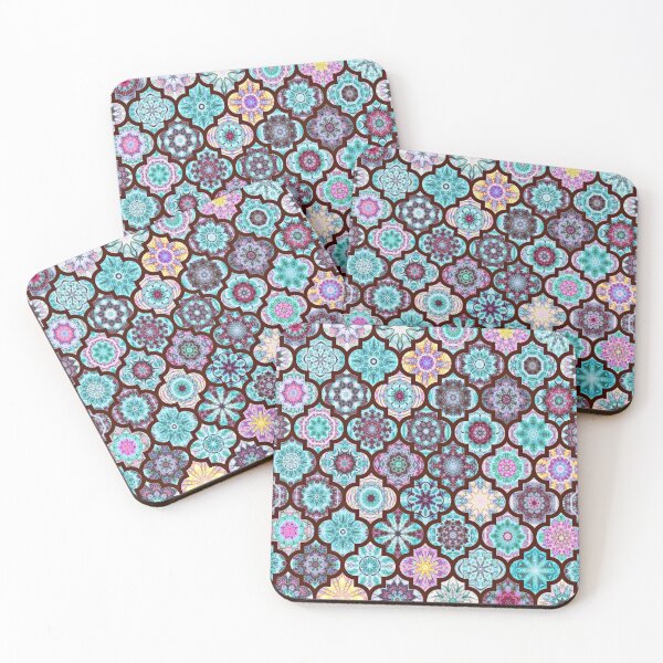 Item preview, Moroccan Tile Pattern Aqua designed and sold by Red Witch Art.