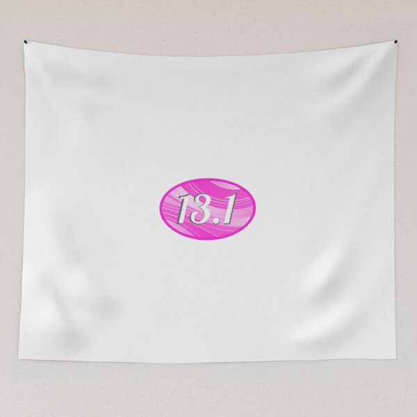 Item preview, 13.1 Half Marathon Sticker Oval Running Pink Women's Ladies Design Decal Car Window Bumper Sticker designed and sold by Nextlevellife.